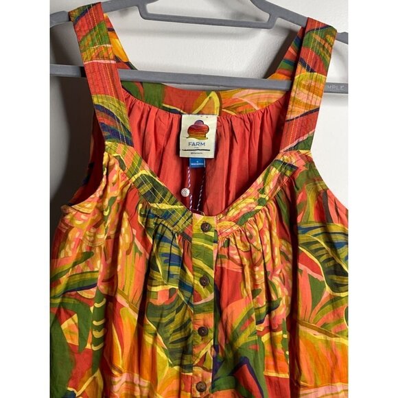 Farm Rio Yellow Garden Mini Dress Size S - Picture 4 of 6